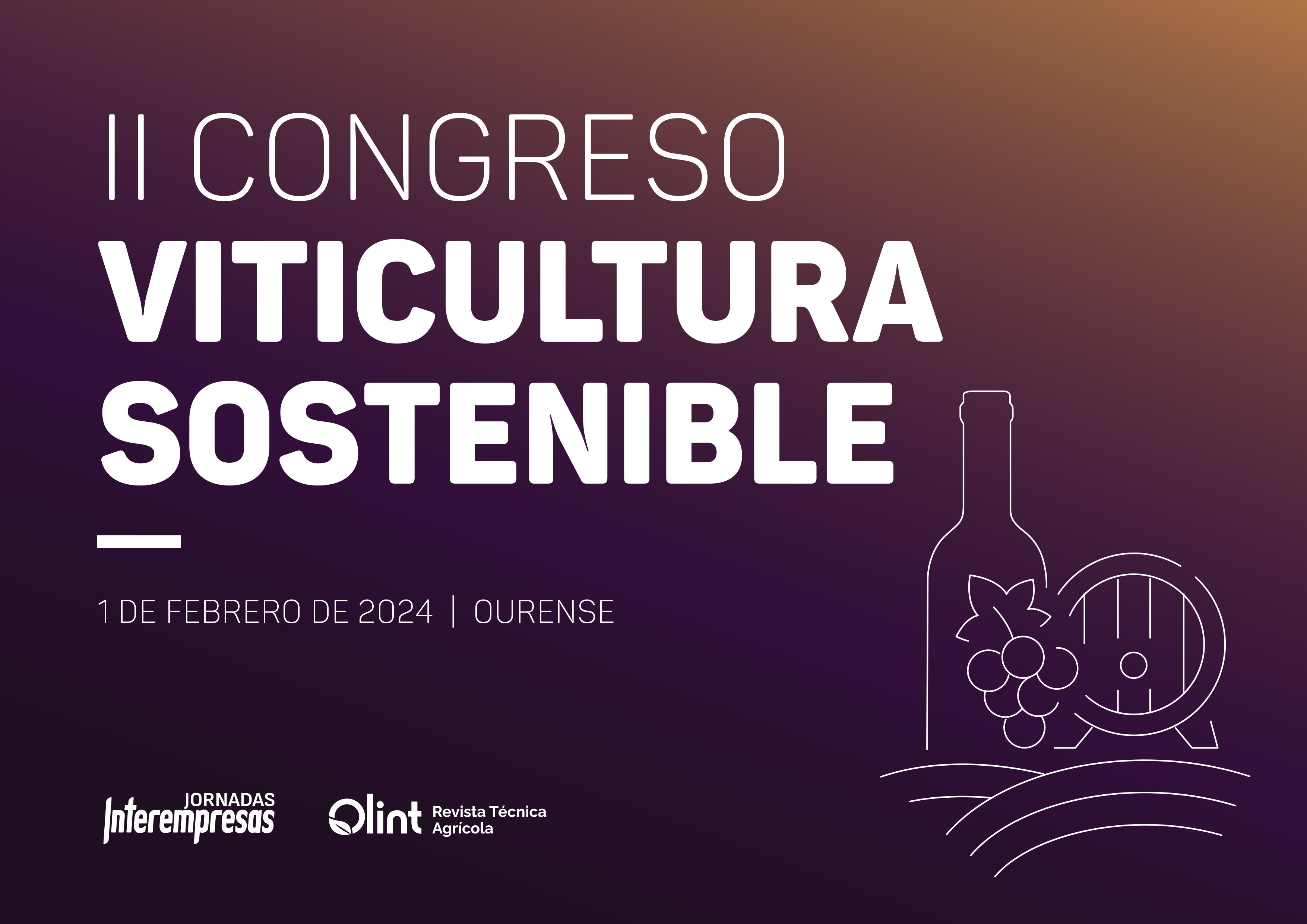 cartel de II Congreso de Viticultura Sostenible