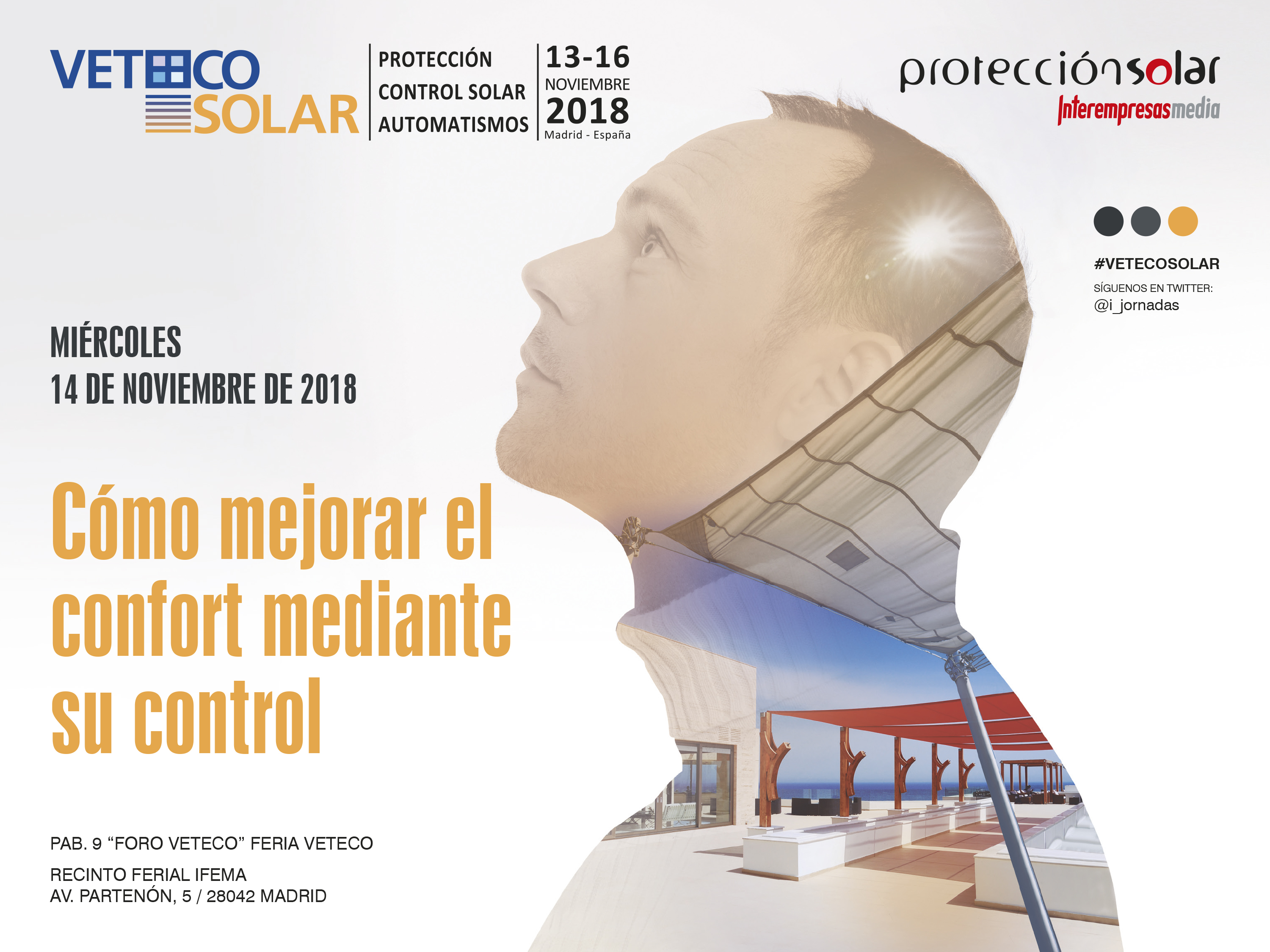 cartel de Jornada Veteco Solar Madrid 2018